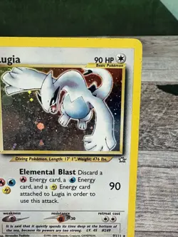 Nintendo Pokemon TCG Lugia 9/111 Neo Genesis Holo Rare Unlimited English 2000 - Image 3