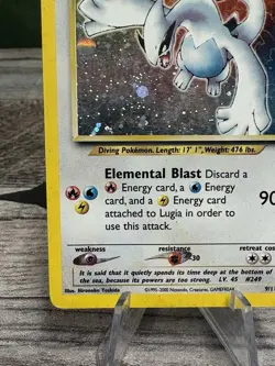 Nintendo Pokemon TCG Lugia 9/111 Neo Genesis Holo Rare Unlimited English 2000 - Image 5