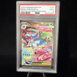Pokemon 2025 Mega Venusaur ex 177/132 SIR Mega Evolution PSA 9 - Image 1