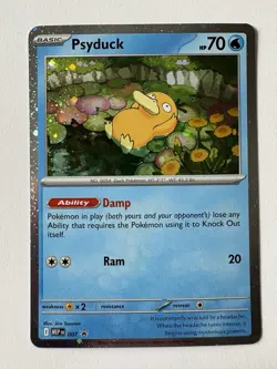 Pokemon TCG: Psyduck 007 Black Star promo NM - Image 1