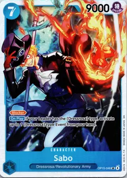Sabo OP15-046 Super Rare Adventure on Kami's Island One Piece Near Mint - Image 1