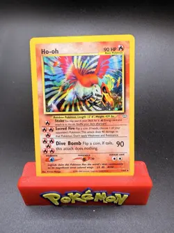 HO-Oh Pokemon Neo Revelation Unlimited- 7/64 HOLO Card!! - NM Condition - Image 1