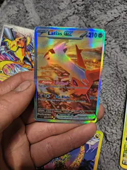 Pokemon TCG Holo Lot 7 Cards - Pikachu ex Latias ex Terapagos ex - Image 5