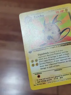 MP Pokemon Fossil 29/62 Raichu 1st Edition Non-Holo Rare - Image 2