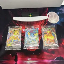 Pokemon 3x Card Set CSHC Jolteon Flareon Vaporeon VMax Sealed CN - Image 1