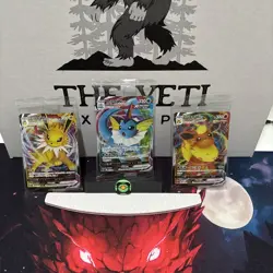 Pokemon 3x Card Set CSHC Jolteon Flareon Vaporeon VMax Sealed CN - Image 2