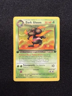 Dark Gloom 36/82 1st Edition Pokemon | Team Rocket - Image 1