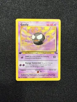 Gastly 33/62 1st Edition Pokemon Fossil - Image 1