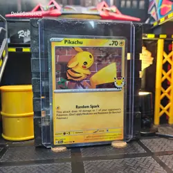 Pikachu Swirl Pokemon Day Cosmos Holo Promo Temporal Forces Pokemon TCG 051/162 - Image 5