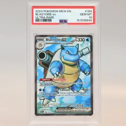 Pokemon TCG - Blastoise ex 184/165 151 Ultra Rare - PSA 10 GEM MT - Image 2