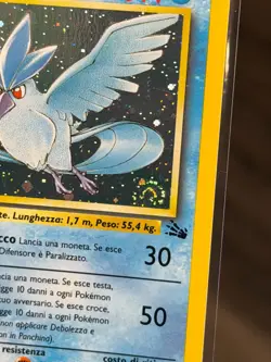 Pokemon TCG Articuno Fossil Holo Rare 2/62 ITALIAN NP MINT!!! SWIRL!!! - Image 5