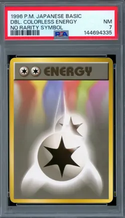 PSA 7 Pokemon 1996 No Rarity Symbol Japanese (Base Set) Double Colorless Energy - Image 1