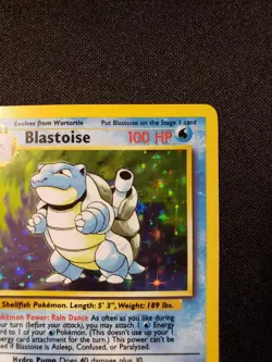 Blastoise 2/102 Holo Holo Rare Base Set Unlimited Pokemon Holo Moderately Played - Image 3