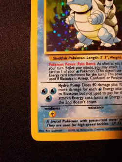 Blastoise 2/102 Holo Holo Rare Base Set Unlimited Pokemon Holo Moderately Played - Image 5