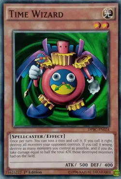 DPBC-EN024 TIME WIZARD COMMON 1ST EDITION YuGiOh CARD - Image 1