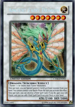 Yugioh Ancient Fairy Dragon CT06-EN002 Limited Edition Secret Rare NM - Image 1