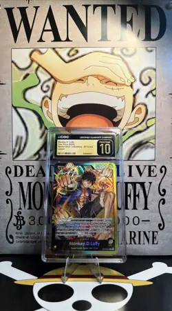 2024 ONE PIECE MONKEY D. LUFFY LEADER ST13-003 CGC 10 PRISTINE B PT - Image 1