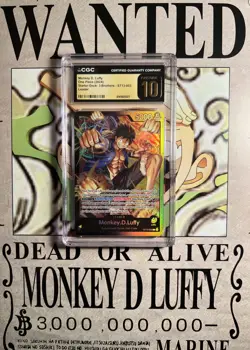 2024 ONE PIECE MONKEY D. LUFFY LEADER ST13-003 CGC 10 PRISTINE B PT - Image 2