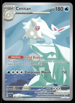 Pokemon Cards Cetitan 201/191 Surging Sparks Illustration Rare NM - Image 1