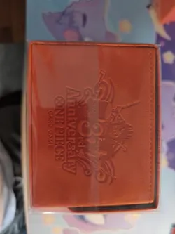 One Piece Card Game leather Official Storage Box 3rd ANNIVERSARY ace sabo luffy - Image 3