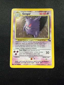 Gengar 5/62 HOLO Fossil Set ⭐ Vintage WOTC – Sehr Selten & Sammlerkarte 🔥 - Image 2