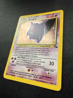 Gengar 5/62 HOLO Fossil Set ⭐ Vintage WOTC – Sehr Selten & Sammlerkarte 🔥 - Image 3