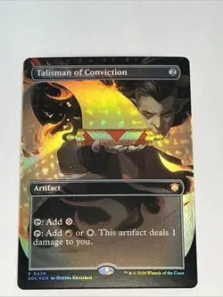Talisman of Conviction (Borderless) Codex Secrets of Strixhaven Foil - Image 1