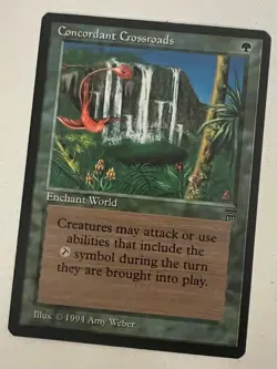 Magic the Gathering MTG Legends Concordant Crossroads NM (Beta Bob) - Image 1