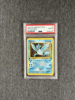 Arktos + Lavados + Zapdos Holo 1. Edition | Pokemon Fossil Deutsch | PSA 8 - Image 2