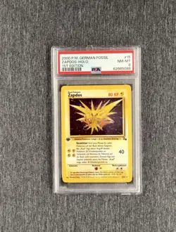 Arktos + Lavados + Zapdos Holo 1. Edition | Pokemon Fossil Deutsch | PSA 8 - Image 5