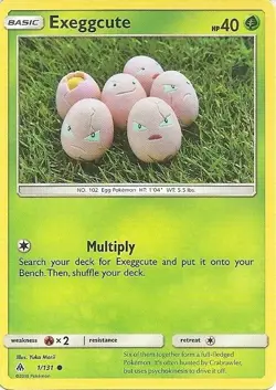 Exeggcute x4 Common 1/131 Forbidden Light Pokemon MINT 820650814211 - Image 1