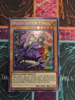 Yu-Gi-Oh! Witchcrafter Edel MP20-EN222 1st Edition Prismatic Secret Rare NM - Image 1