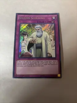 Solemn Scolding - MP15-EN186 - Near Mint NM - Secret Rare - 1st Edition - Image 1