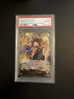 One Piece Monkey D. Luffy Premium Card Collection ST13-003 Leader Foil PSA 10 - Image 1