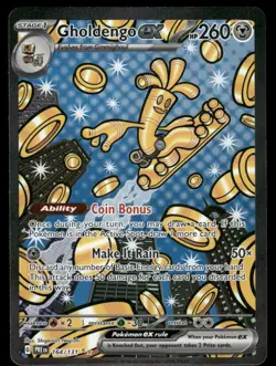 Pokemon Cards Gholdengo ex 164/131 Prismatic Evolutions Holo NM - Image 1