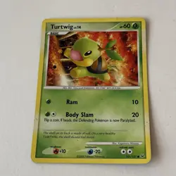 Pokemon Platinum Edition Common Card - Turtwig 101/127 - Image 2