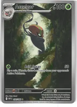 Accelgor 094/086 Holo Illustration Rare White Flare Pokemon Near Mint - Image 1