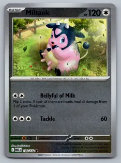 Pokemon TCG ME01: Mega Evolution Miltank 106/132 Reverse Holo - Image 1