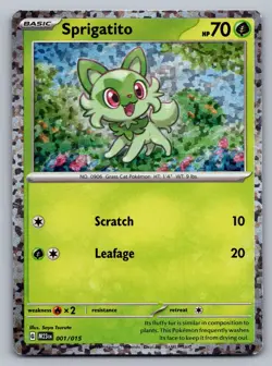 Pokemon TCG McDonald's Promos 2023 Sprigatito 001/015 - Image 1