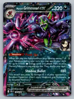 Pokemon TCG SV10: Destined Rivals Marnie's Grimmsnarl ex 136/182 - Image 1