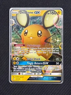 Pokemon Card Dedenne GX World Championships 2019 57/214 Near Mint - Image 1