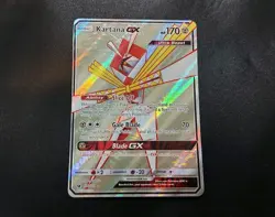 Kartana GX 106/111 Crimson Invasion Full Art Ultra Rare Pokemon Card NM - Image 1