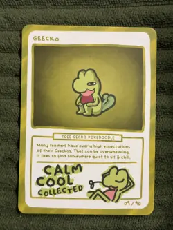 Geecko (Treecko) 9/90 - Pokedoodles Set 2 Fan Art- Pokemon - Image 1