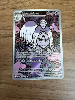 Houndstone Holo Illustration Rare: Mega Evolution 145/132 Pokemon - Image 1