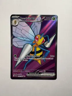 Beedrill ex 98/86 Full Art Double Ultra Rare Pokemon Chaos Rising NM - Image 1