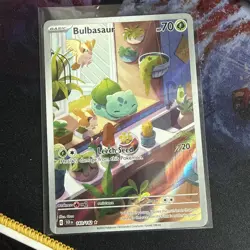 Pokemon TCG Bulbasaur Stellar Crown Illustration Holo Card 143/142 - Image 3