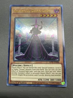 Yu-Gi-Oh! Kozmoll Dark Lady Ultra Rare 1st Edition GFTP-EN086 MP - Image 1