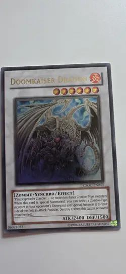 Yu-Gi-Oh! TCG Doomkaiser Dragon CSOC-EN043 Ultimate Rare Unlimited Ed LP CAJ - Image 1