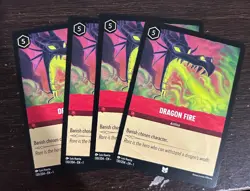 Disney Lorcana TCG: DRAGON FIRE x4 | Uncommon The First Chapter - Image 1