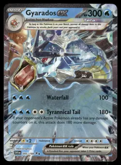 Pokemon Cards Gyarados ex 045/198 Scarlet & Violet Double Rare NM - Image 1